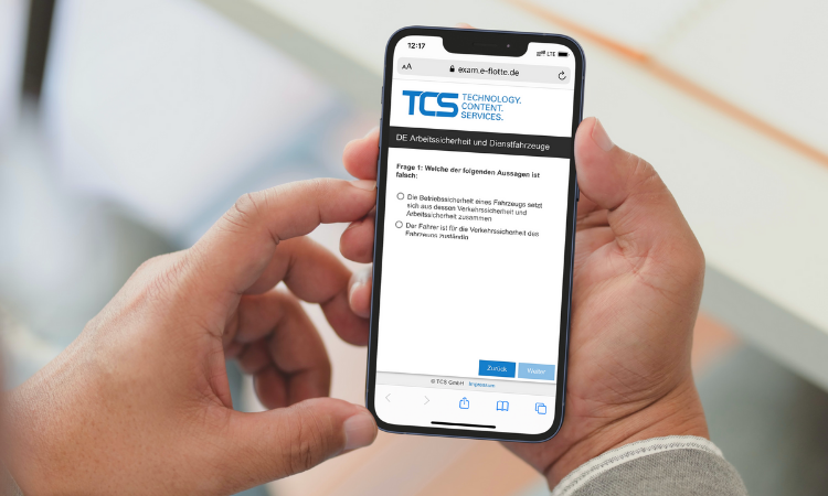 TCS digitalisiert Ihre UVV Fahrerunterweisung. Ihre Mitarbeiter entscheiden, wann und wo Sie die Online Unterweisung durchführen.